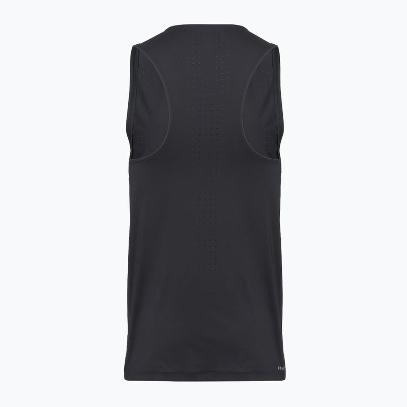 Pánske bežecké tričko Under Armour Velociti Pro Singlet black/black/metallic silver 2