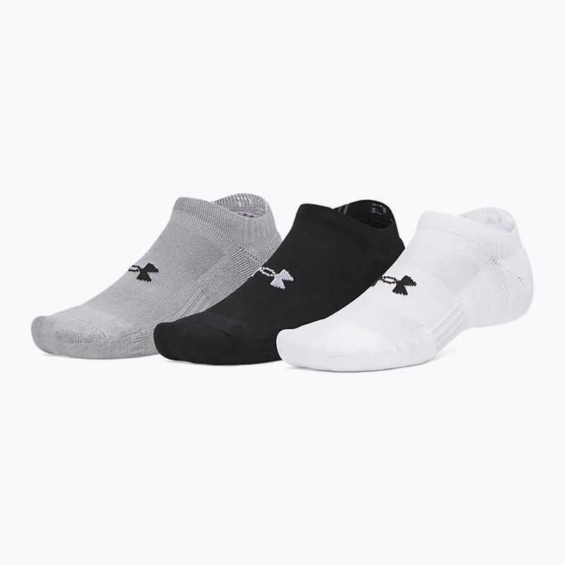 Pánske ponožky Under Armour Performance Cotton NS 3 pack white/steel/steel