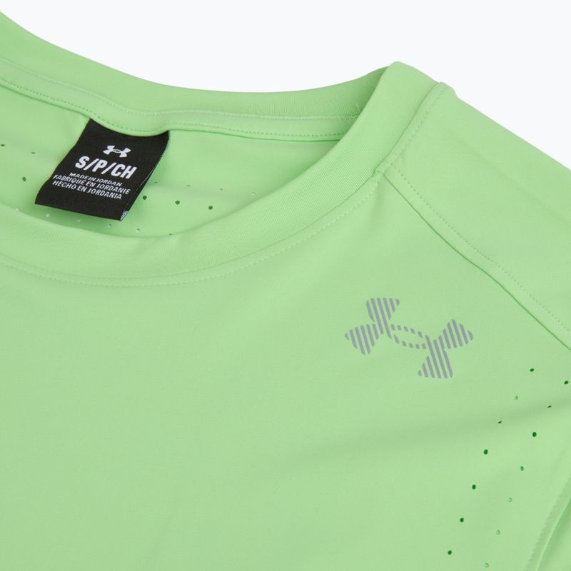 Pánske bežecké tričko Under Armour Velociti Pro lumos lime/white 3