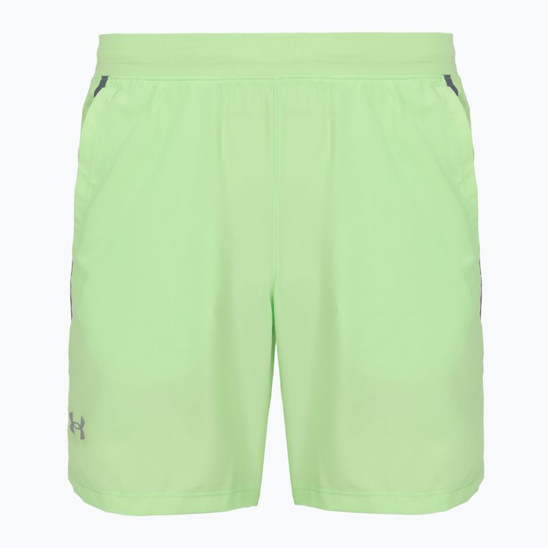 Pánske bežecké šortky Under Armour Launch 7" lumos lime/white