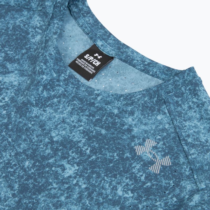 Pánske bežecké tričko Under Armour Velociti Pro Print wham blue/boundless blue/black 3