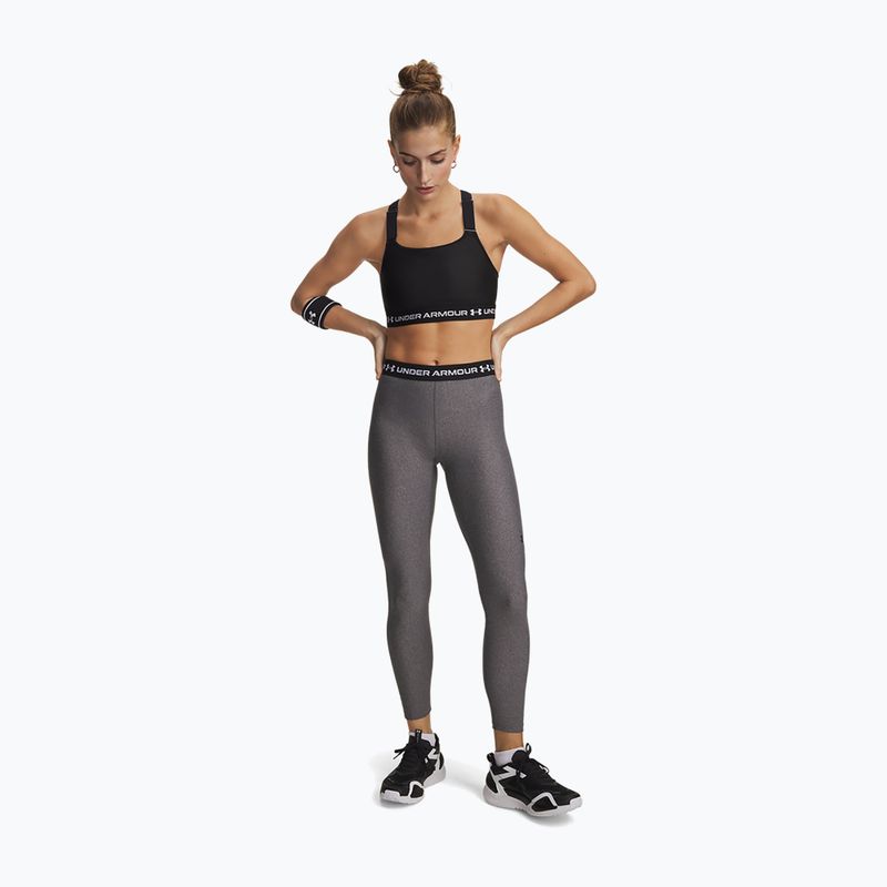 Dámske tréningové legíny Under Armour HeatGear charcoal light heather/black 2