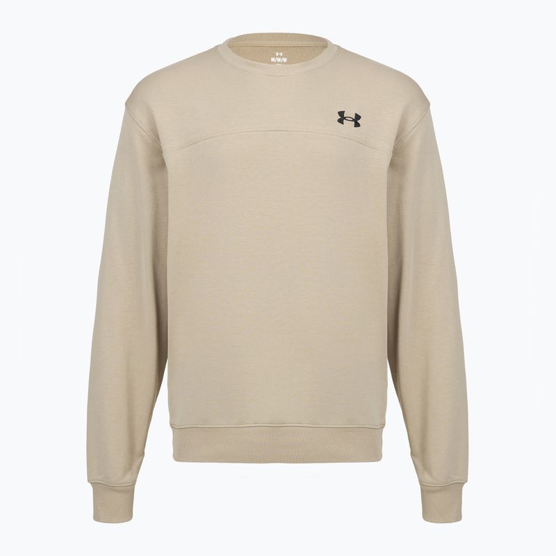Pánska mikina Under Armour Rival LW Crew city khaki/black