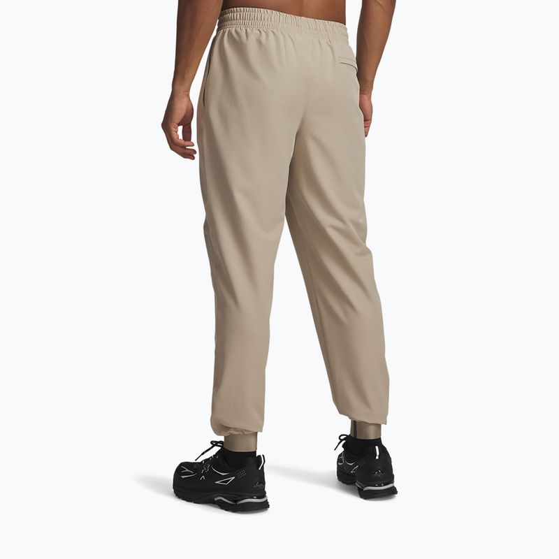 Pánske tréningové nohavice Under Armour Unstoppable Joggers city khaki/black 3