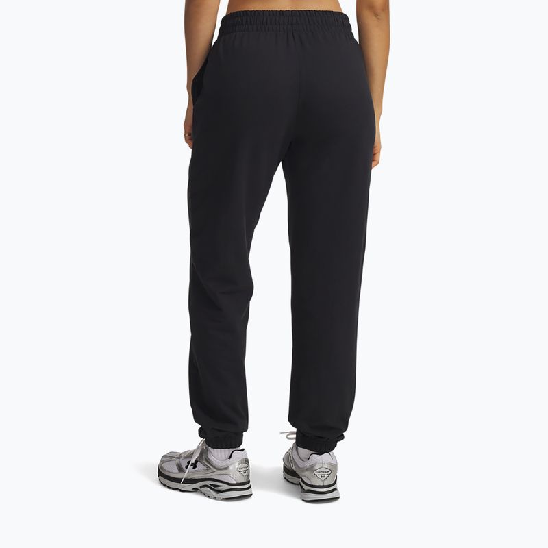Dámske nohavice Under Armour Sport Terry Jogger black/white 3