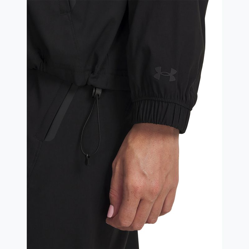 Dámska tréningová bunda Under Armour Unstoppable Woven FZ Jacket ultimate black/ultimate black 3