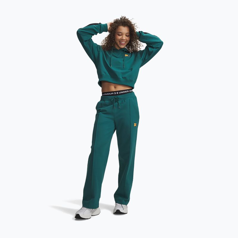 Dámske nohavice Under Armour Sport Terry Trend rack green/black 2