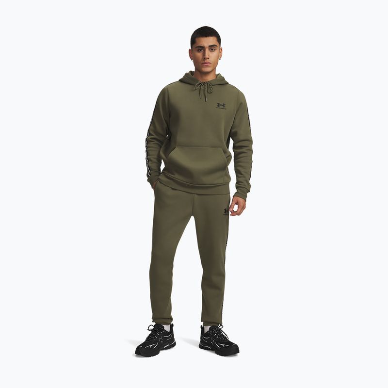 Pánske nohavice Under Armour Icon Fleece Jogger navy from green/black 2