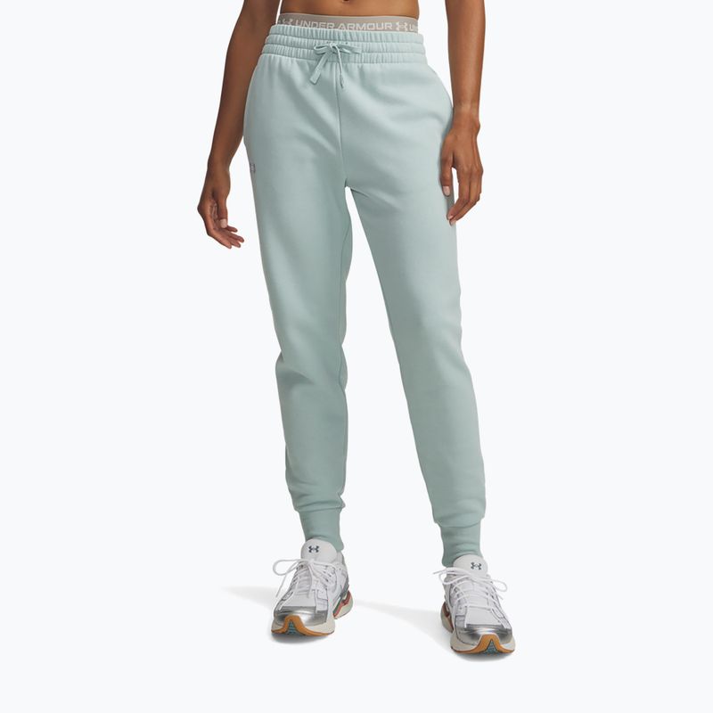 Dámske nohavice Under Armour Rival Fleece Joggers enamel blue/white