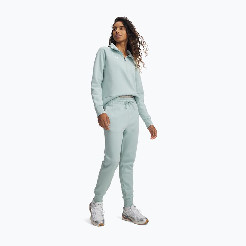 Dámske nohavice Under Armour Rival Fleece Joggers enamel blue/white 2