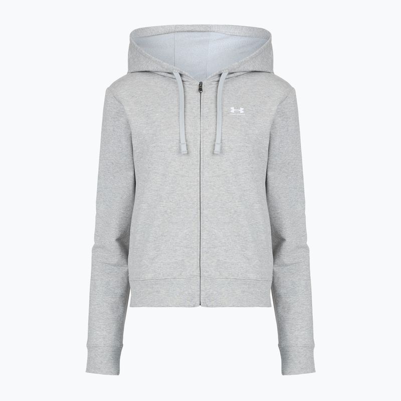 Dámska mikina Under Armour Sport Terry FZ mod gray light heather/white