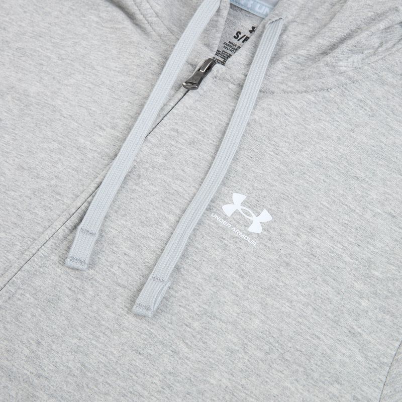 Dámska mikina Under Armour Sport Terry FZ mod gray light heather/white 3
