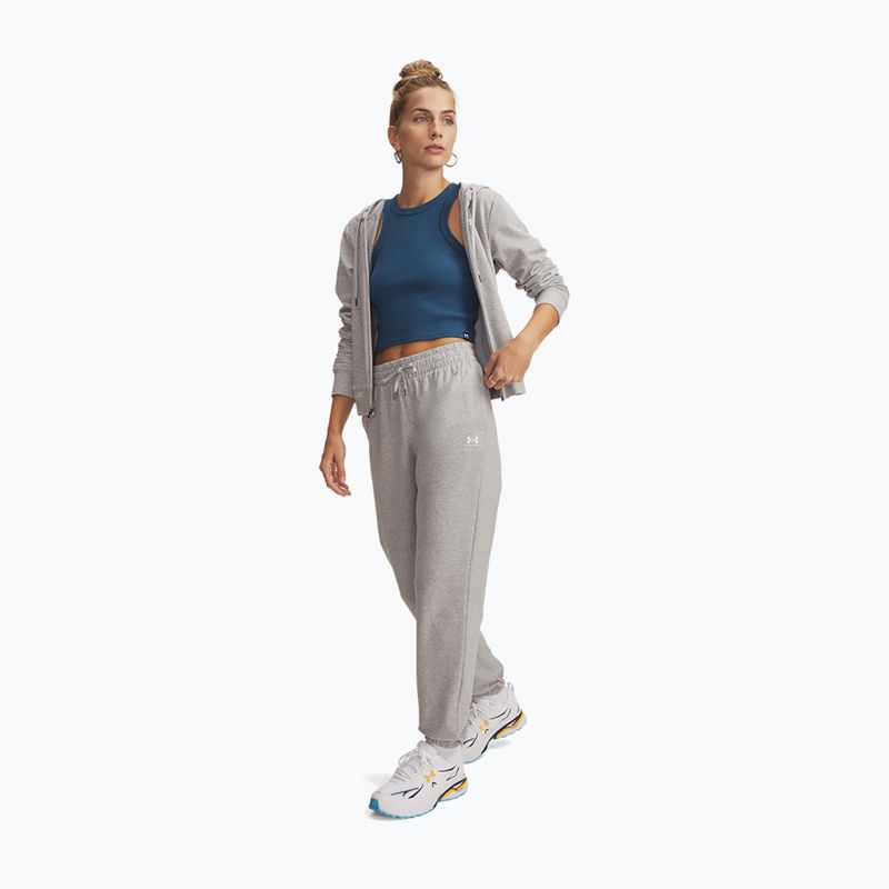 Dámske nohavice Under Armour Sport Terry Jogger Mod grey light heather/white 2