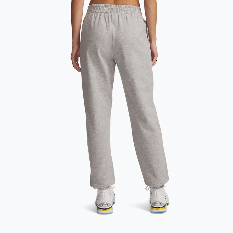 Dámske nohavice Under Armour Sport Terry Jogger Mod grey light heather/white 3