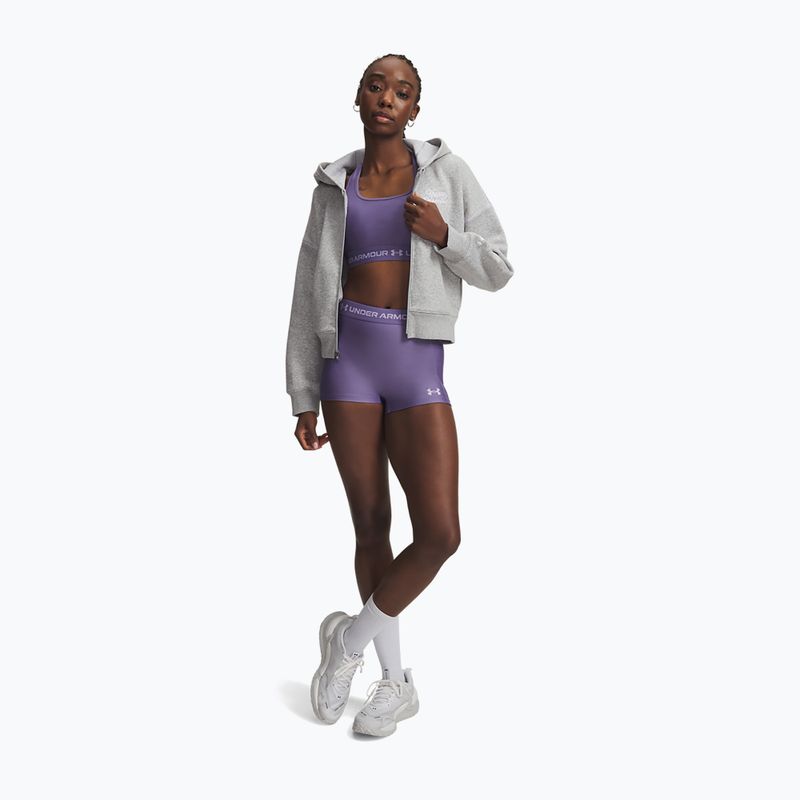 Dámske tréningové šortky Under Armour HeatGear Shorty purple luxe/purple crest 2