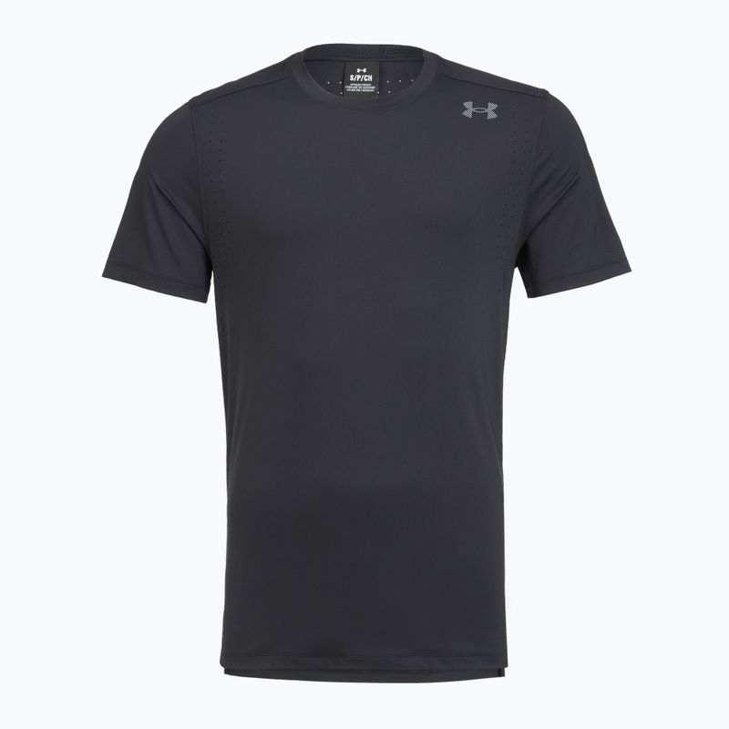 Pánske bežecké tričko Under Armour Velociti Pro black/black/metallic silver