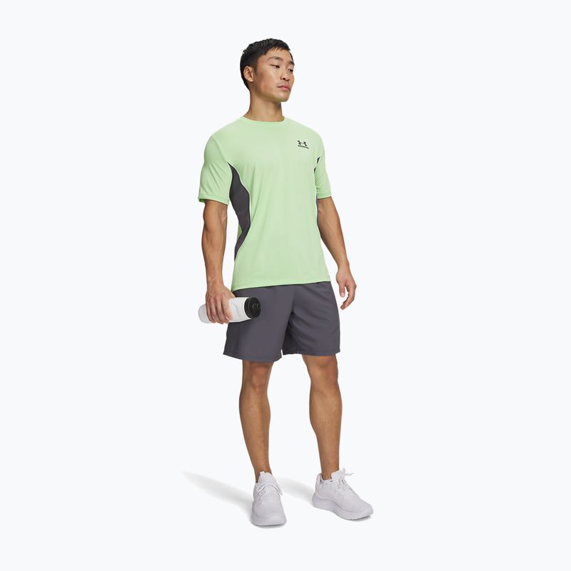 Pánske tréningové šortky Under Armour Tech Sport castlerock/lumos lime 2