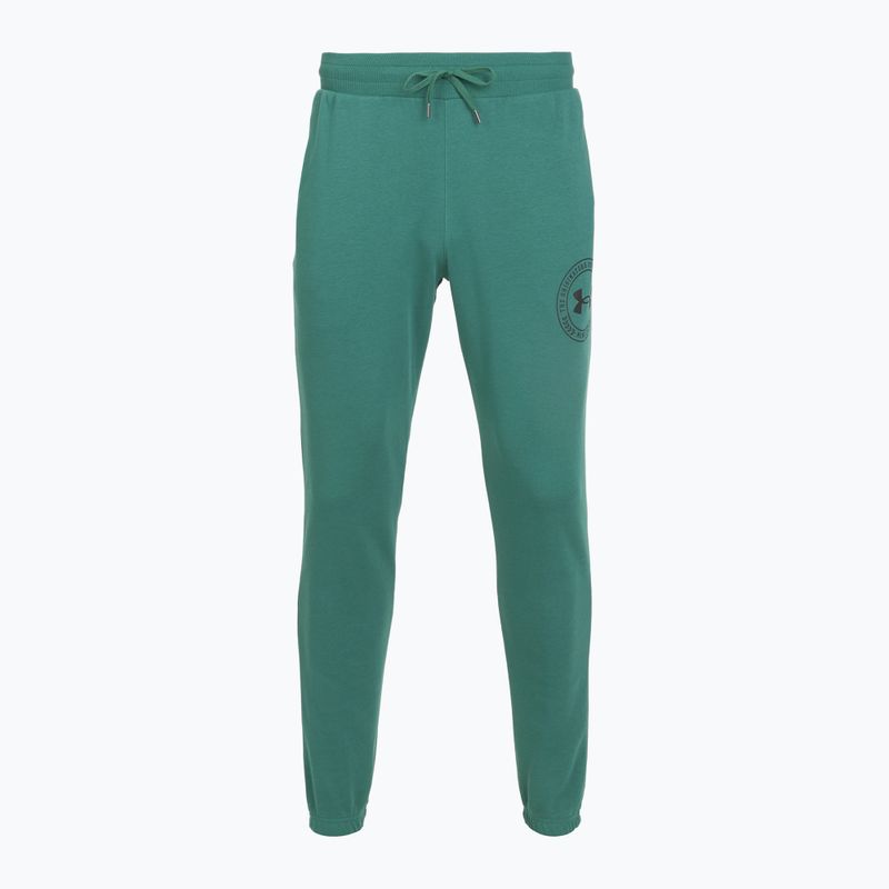 Pánske nohavice Under Armour Rival LW Graphic Jogger rack green/black