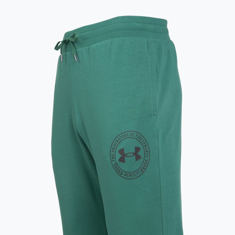 Pánske nohavice Under Armour Rival LW Graphic Jogger rack green/black 3