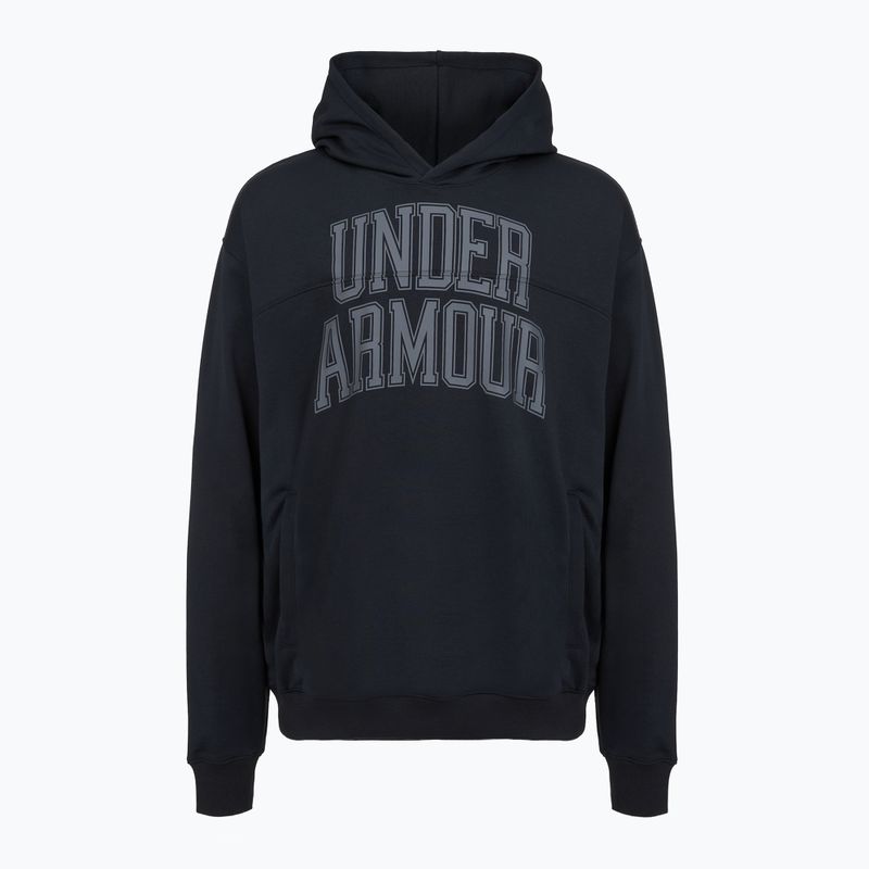 Pánska mikina Under Armour Rival LW Graphic Hoodie black/black 4