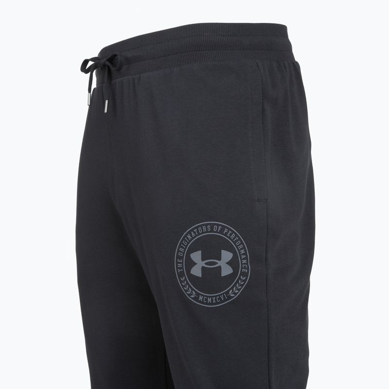 Pánske nohavice Under Armour Rival LW Graphic Jogger black/castelrock 3