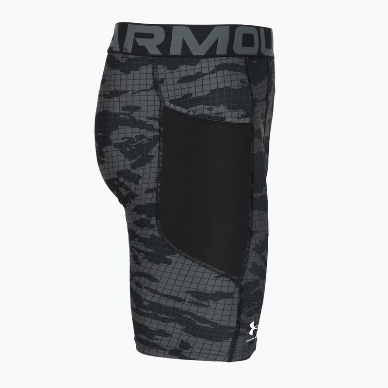 Pánske tréningové šortky Under Armour HG Printed Long Short black/castlerock/white 3