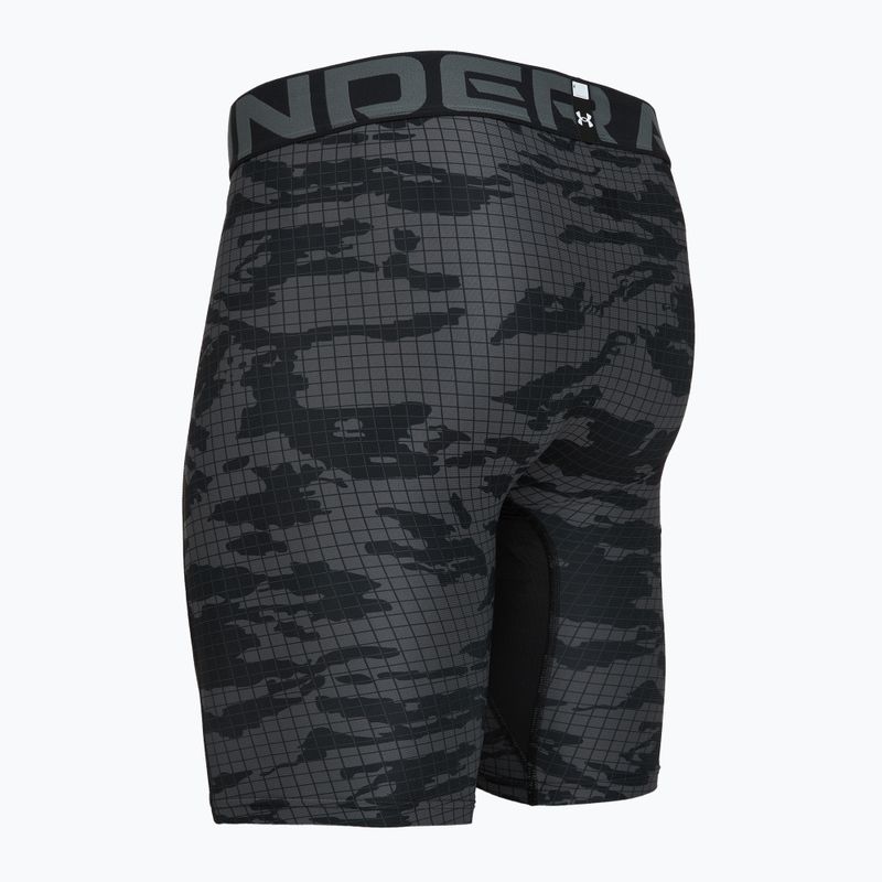 Pánske tréningové šortky Under Armour HG Printed Long Short black/castlerock/white 4