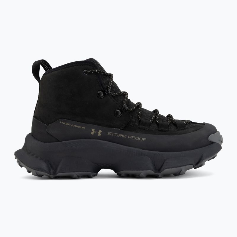 Pánske turistické topánky Under Armour Charged Expanse Mid LTHR WP Black/Anthracite/Bayou 2