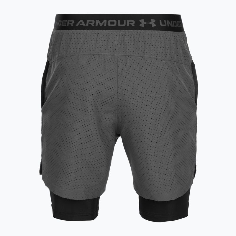 Pánske tréninkové šortky Under Armour Vanish Woven 2.0 2IN1 Shorts castlerock/black 6