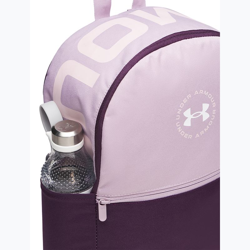 Mestský batoh Under Armour Essential Printed Backpack mauve pink/purple echo/white 4