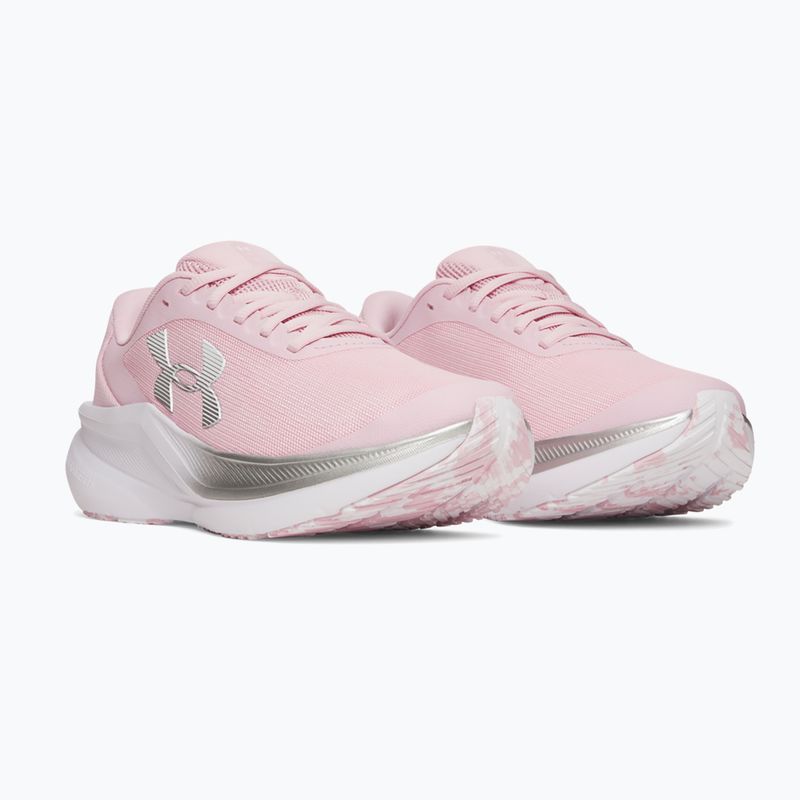 Dámske bežecké topánky Under Armour Chase prime pink/metallic silver/white 2