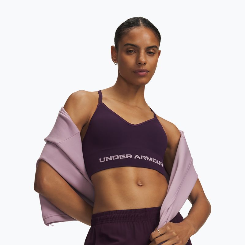 Fitness podprsenka Under Armour Vanish Seamless Low purple echo/mauve pink