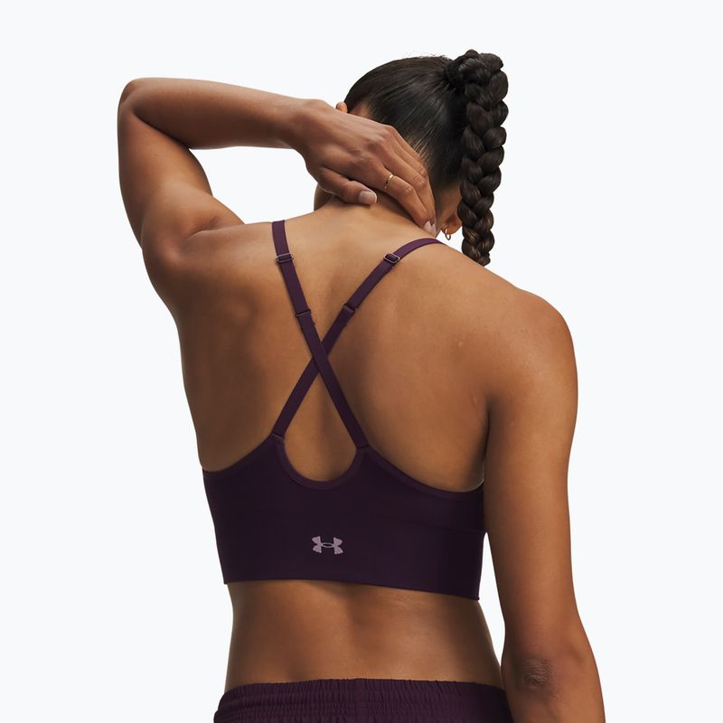 Fitness podprsenka Under Armour Vanish Seamless Low purple echo/mauve pink 2