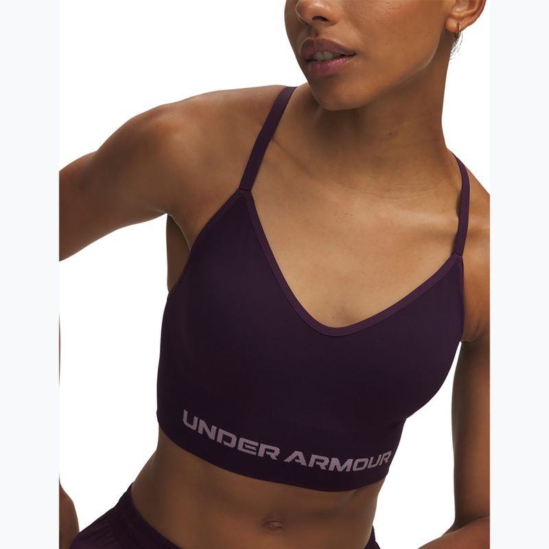 Fitness podprsenka Under Armour Vanish Seamless Low purple echo/mauve pink 3