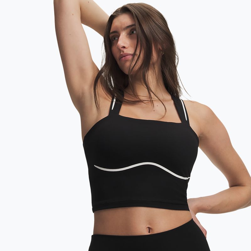 Dámske tréningové tričko Under Armour Meridian Contour Tank ultimate black/white/ultimate black 3