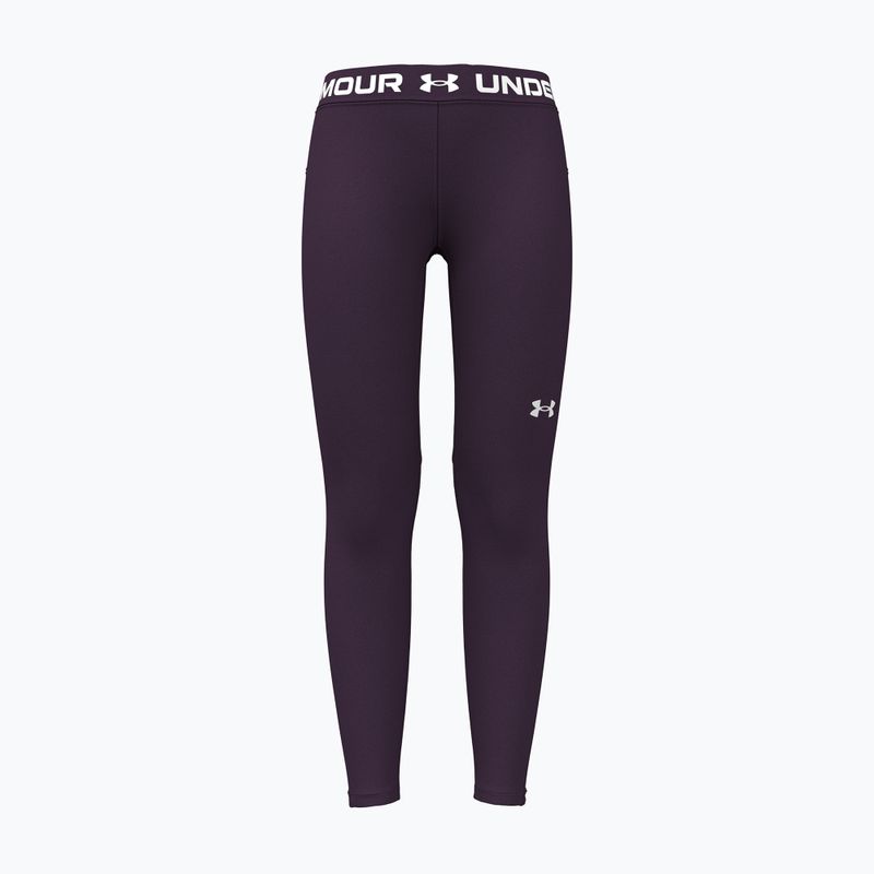 Detské legíny Under Armour HeatGear Leggings purple echo/white