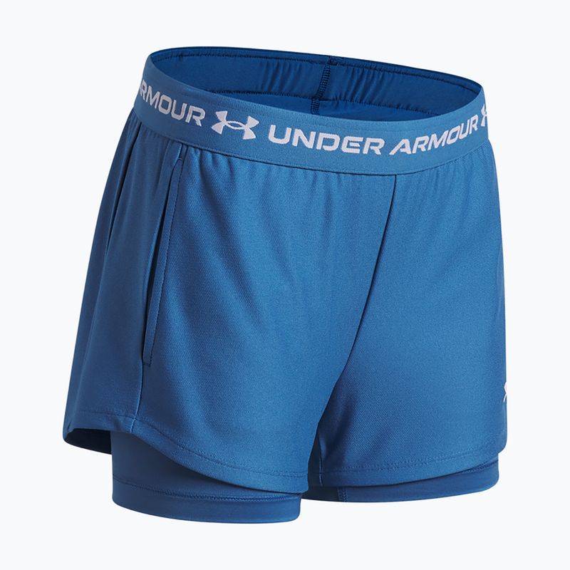 Detské tréningové šortky Under Armour UA Tech Play Up 2IN1 Shorts aegean blue/white 3