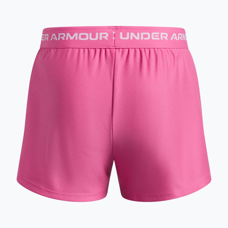 Detské tréningové šortky Under Armour UA Tech Play Up 2IN1 Shorts pink frenzy/white 2