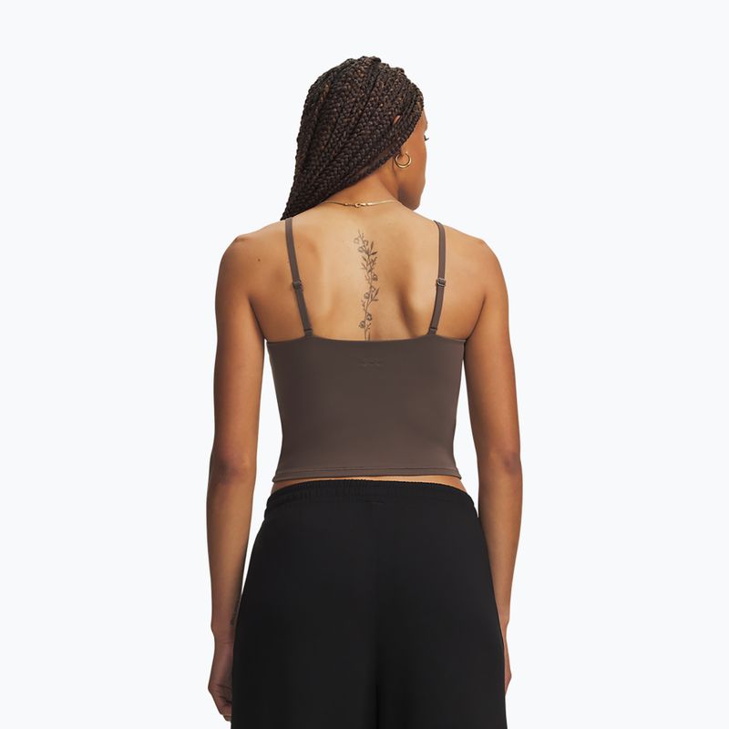 Dámske tréningové tričko Under Armour Meridian Support Tank peppercorn/peppercorn 2