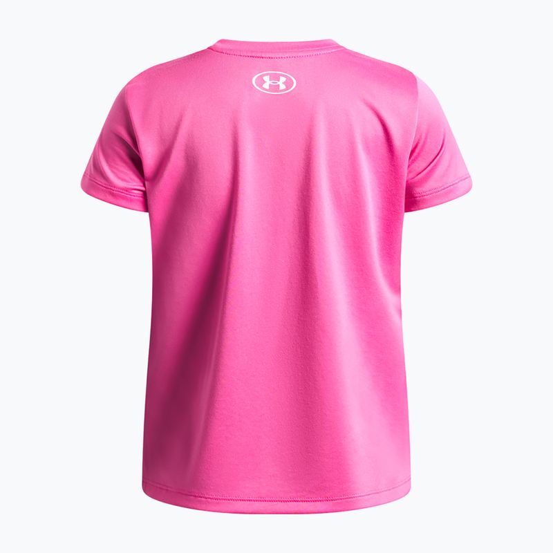 Detské tréningové tričko Under Armour Tech SSC SS pink frenzy/white 2