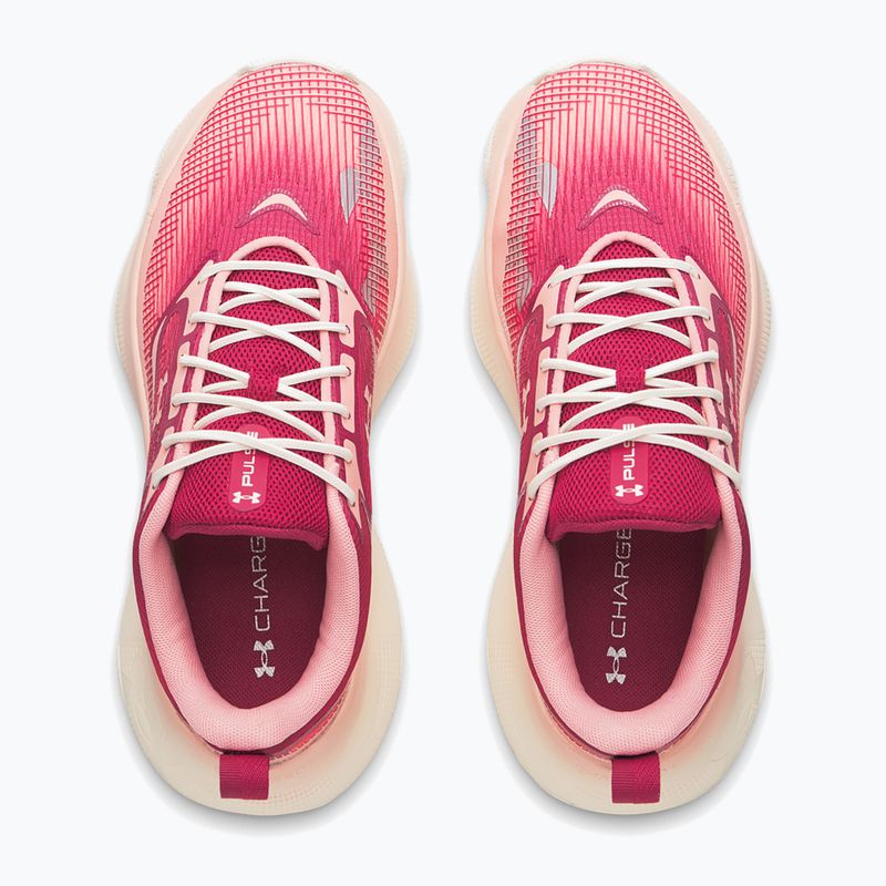 Dámske tréningové topánky Under Armour Pulse claret/posh pink/posh pink 3