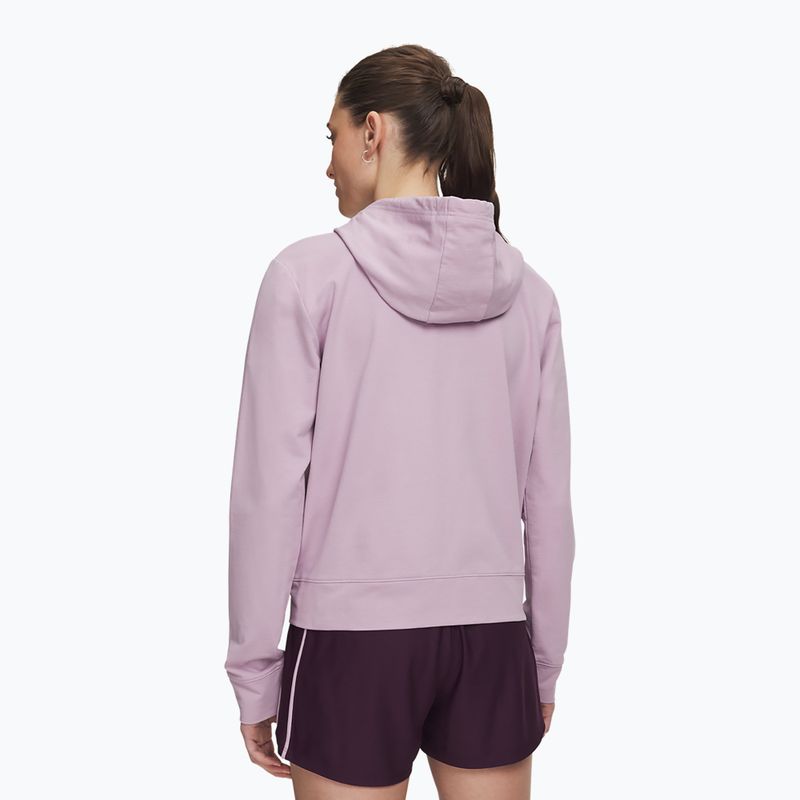 Dámska mikina Under Armour Sport Terry FZ mauve pink/white 2