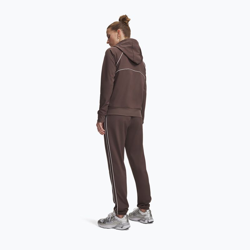 Dámska tepláková súprava Under Armour Rival Tricot Tracksuit HD peppercorn/white 2