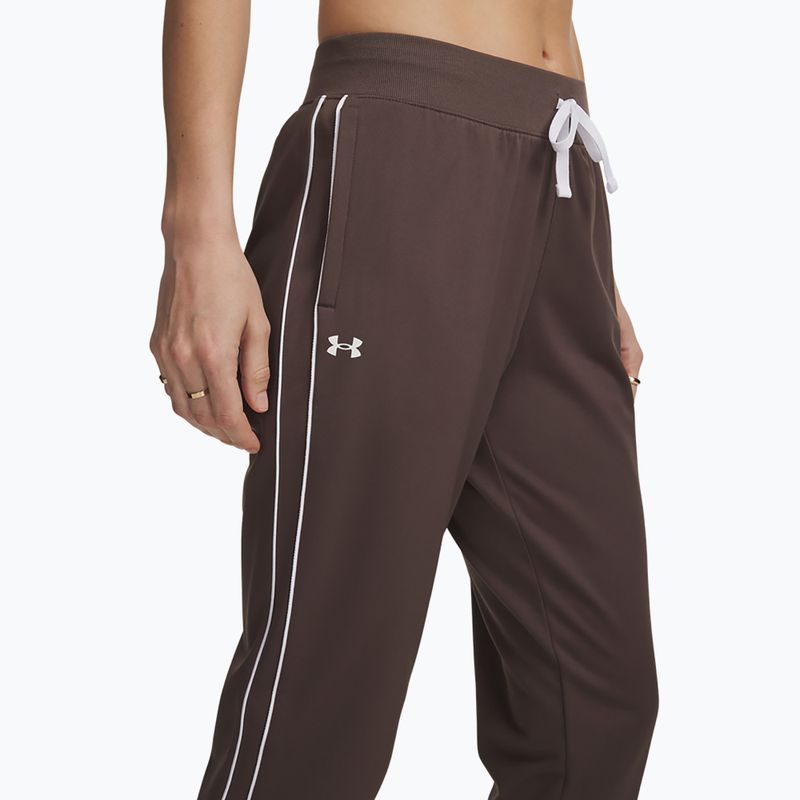 Dámska tepláková súprava Under Armour Rival Tricot Tracksuit HD peppercorn/white 4