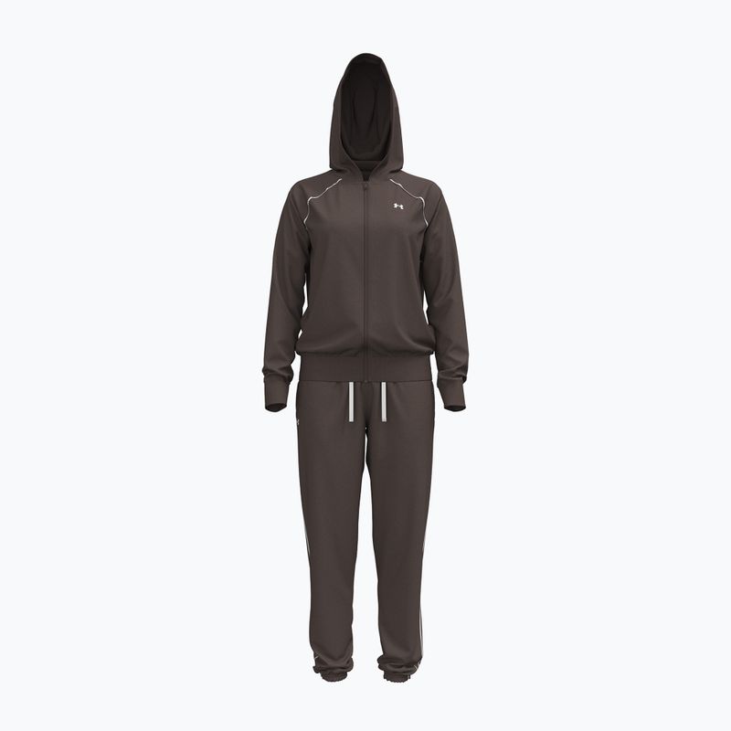 Dámska tepláková súprava Under Armour Rival Tricot Tracksuit HD peppercorn/white 5