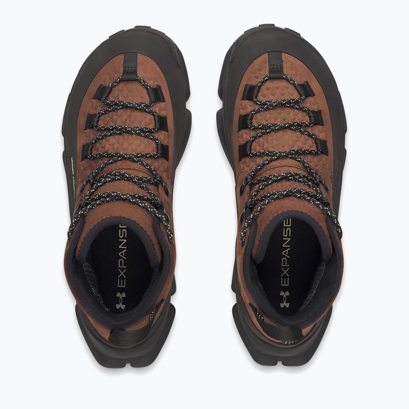 Pánske turistické topánky Under Armour Charged Expanse Mid LTHR WP Incense Brown/Black/Khaki Base 3
