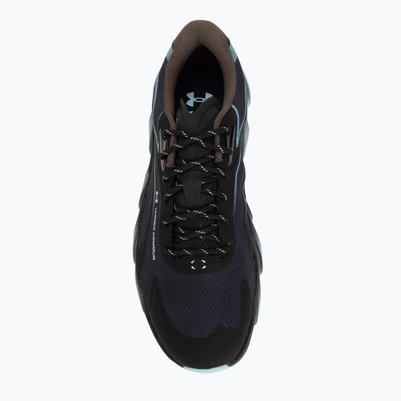 Pánske bežecké topánky Under Armour Halo Runner SE 2 ultimate black/peppercorn/opal blue 5