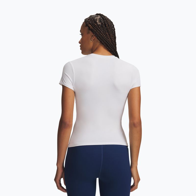 Dámske tréningové tričko Under Armour Motion Fitted SS white/halo gray 2