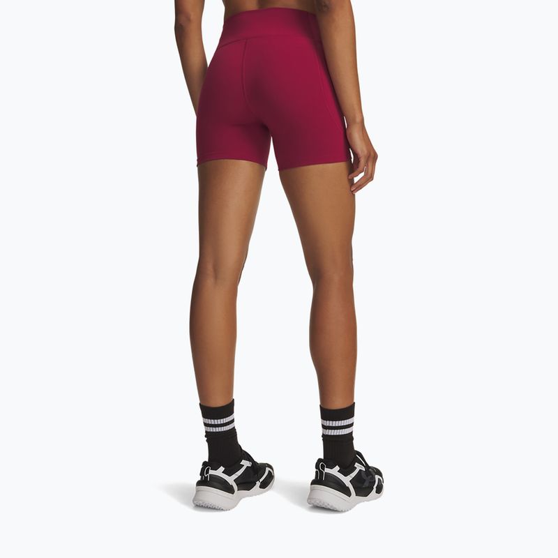 Dámske tréningové šortky Under Armour Motion Middy claret/ox blood 3