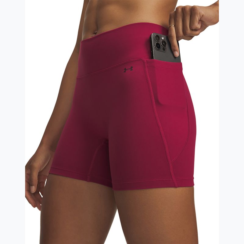 Dámske tréningové šortky Under Armour Motion Middy claret/ox blood 4